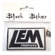Nášivka Black Biker motiv Lem Helmets