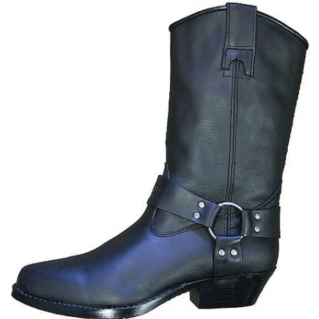 Kožené moto boty TechStar koně vysoké, černé