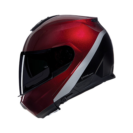 Moto helma Nolan N100-6 Verniciatura Speciale N-COM Rosso Viscerale/Nero 341