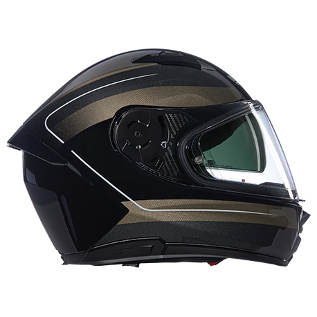 Moto helma Nolan N60-6 Ermetico Nobile Nero/ Pietra Glossy Finish