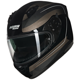 Moto helma Nolan N60-6 Ermetico Nobile Nero/ Pietra Glossy Finish