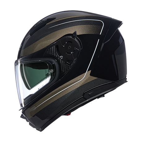 Moto helma Nolan N60-6 Ermetico Nobile Nero/ Pietra Glossy Finish