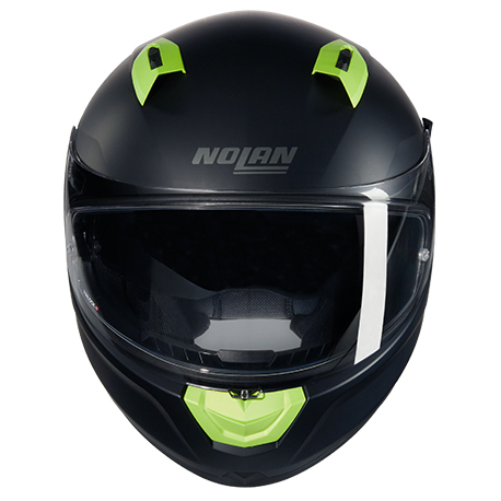 Moto helma Nolan N60-6 Classico Nobile Nero/Verde Impulso Matte Finish